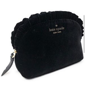 Natalia Crushed Velvet small ruffle cosmetic